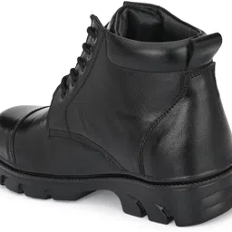 shoe day GENUINE LEATHER POLICE SHOES Boots For Men image 3