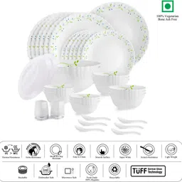 cello Pack of 37 Opalware Dazzle Tropical Lagoon-37 Dinner Set image 3