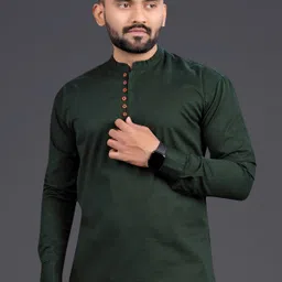 nofilter Men Solid Pure Cotton Straight Kurta image 3
