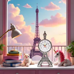 spiaty Analog Silver Clock image 4