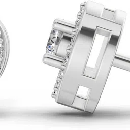 Sparkles Lab Grown Diamond White Gold 14kt Stud Earring-picture-31
