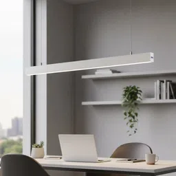 linga lighting LL-LP2WHT 2ft Hanging LED Profile Light – Aluminium Frame 20W White Pendants Ceiling Lamp image 4