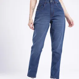glitchez Women Regular Mid Rise Blue Jeans image 5