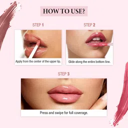 sheny lip gloss Pink Glitter Glossy Lip Oil (5 ml, PINK)B PACK OF 1 image 3