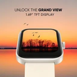 Mivi Model E with 1.69" Display, 7-Day Battery Life , Spo2, Heart Rate Monitor. Smartwatch image 2