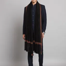 Ravaiyaa - Attitude Is Everything Wool Solid Men Shawl image 2