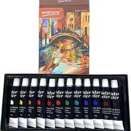 adoere Water Colour Paints (12 tubes of 12 ml each) for painting on paper, canvas image 4