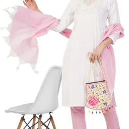 edeltraud collection Women Pure Cotton Kurti Pant Dupatta Set-picture-12