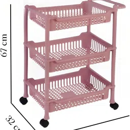 3d metro super store Plastic Kitchen Trolley image 2