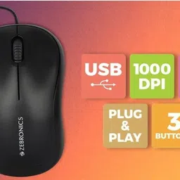 ZIBRONICS Comfort+ Wired Right Handed Optical Gaming Mouse image 3