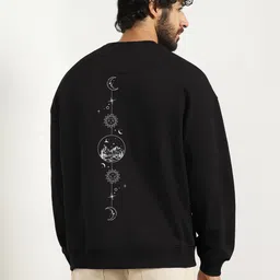 nobero Men Full Sleeve Graphic Print Sweatshirt image 4