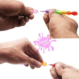 smartcrafting Colourful Pearls Moti Design Non-Sharpening Stacking Pencil for Kids, Birthday Party Return Gifts Pencil Pencil image 5