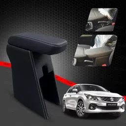 frap Premium Armrest For Maruti New Baleno with Moulded Foam(Nappa,White Stitching) Car Armrest-picture-18
