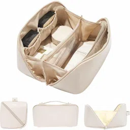 criyale Women Beige Cosmetic Bag-picture-24