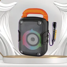 GUGGU Bluetooth Speaker with Wireless Karaoke Mic, 6Hrs Playtime and RGB Lights S129 20 W Bluetooth Laptop/Desktop Speaker-picture-12