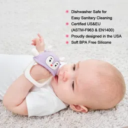 mom's aura Baby Teething Toys for 0-6 Months Teether image 4