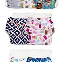 superbottoms BASIC 7 Cloth Diapers Washable & Reusable for 3M-3Y (7 Shells + 7 Inserts)-picture-22