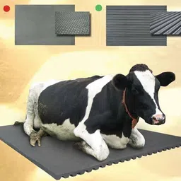 hakex A111Black Cow Mat For all animals, BPA Free, Easy Clean,Waterproof Size 8*5 | Cow, Hamster Pet Mat-picture-15