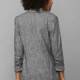 allen solly Women Self Design Single Breasted Casual Blazer image 2
