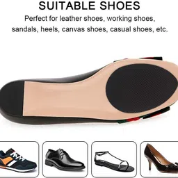hozify Non-Slip Shoe Pads Adhesive Sole Protectors for Heels & Casual Shoes – 4 Count Gel Heel Accessories Regular Shoe Insole image 5