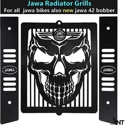 ranarc RADIATOR GRILL OR GUARD JAWA ALL MODELS BLACK Bike Radiator Guard image 2