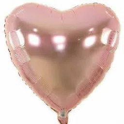 bashnsplash Solid 18" HEART FOIL BALLOON ROSE GOLD (PACK OF 10) Balloon image 2
