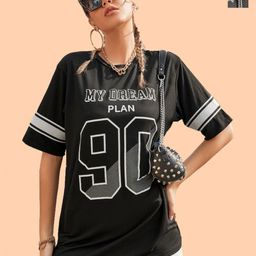 Christy World Women Pack Of 2 Printed Drop-Shoulder Sleeves Oversized T-shirt-picture-8