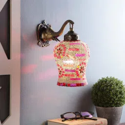 foziq Regis Brown Metal Wall Sconces image 1