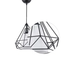 foziq Felicity Black Metal Hanging Light image 5
