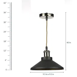 Delica Black Metal Hanging Light by Foziq image 4