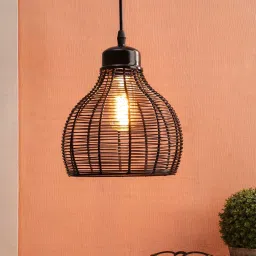 foziq Hamilton Black copper Hanging Light image 1