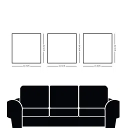 nestroots Blue and White Tile Collection Call Wall Painting Set of 3 White Frame image 2