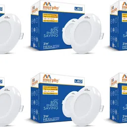 3W LED Hexa Deep Junction Box Downlight - Cool White - Pack of 6 Ceiling Light Ceiling Lamp-image-72