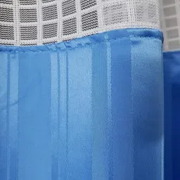 rekardo 213 cm (7 ft) Satin Blackout Long Door Curtain Single Curtain image 3