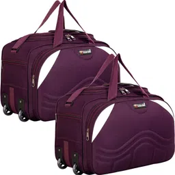 tahafashion 60 L Strolley Duffel Bag - New Stylish travel bag 1+1 60 L combo pack of 2 luggage bag -Regular Capacity - Purple - Large Capacity-picture-13