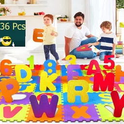 36 Pcs ABC&Number Foam Learning Toy Activity&Building Blocks Thickest Puzzle Mat-image-7