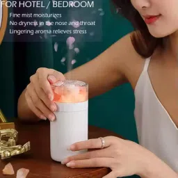 zahab Crystal Salt USB Lamp with Built-in Cool Mist Humidifier (Assorted) image 5