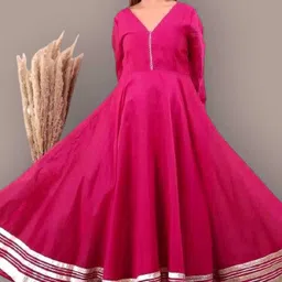 kit villa Net Stitched Anarkali Gown image 4