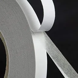 jacklabels Double Sided Tissue Tape for Art & Craft 12mm X 50 Meter With Strong Gumming Self Adhesive Tissue tape ( Pack Of 1 ) (Manual) image 4