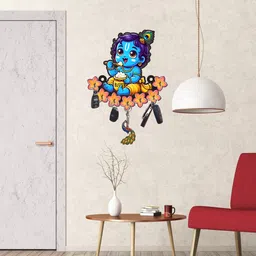 phical art Wooden Key Holder for Home/Office Decor/Key Hanger for Wall Wood Key Holder image 3