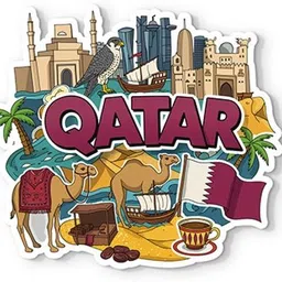gifteeng Qatar 4mm Thick, Stylish Magnet for Fridge, Wardrobe & Metal Surfaces Fridge Magnet Pack of 1-picture-22