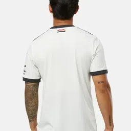 rjm Men Printed Polo Neck Polyester White T-Shirt image 3