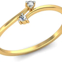 avsar AVR502YB 14kt Cubic Zirconia Yellow Gold ring image 4