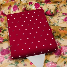 siril Unstitched Crepe Salwar Suit Material Floral Print, Printed, Geometric Print-picture-28