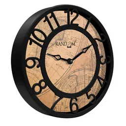 random Black Plastic Contemporary Modern Wall Clock image 5