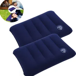 jantrex Air Travel Pillow Pack of 2 Solid Inflatable Cushion Pillow Compact Lightweight Pillow for Travel and Home-picture-17