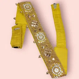 nasim Women Gold Fabric Belt image 2