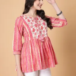 god bless Casual Regular Sleeves Striped Women Multicolor Top image 4