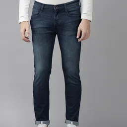 pepe jeans Men Slim Mid Rise Dark Blue Jeans-picture-20