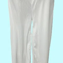 100luck Pack of 2 Women Regular Fit Red, White Polycotton Trousers image 2